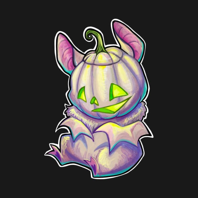 Pastel pumpkin bat by BiancaRomanStumpff