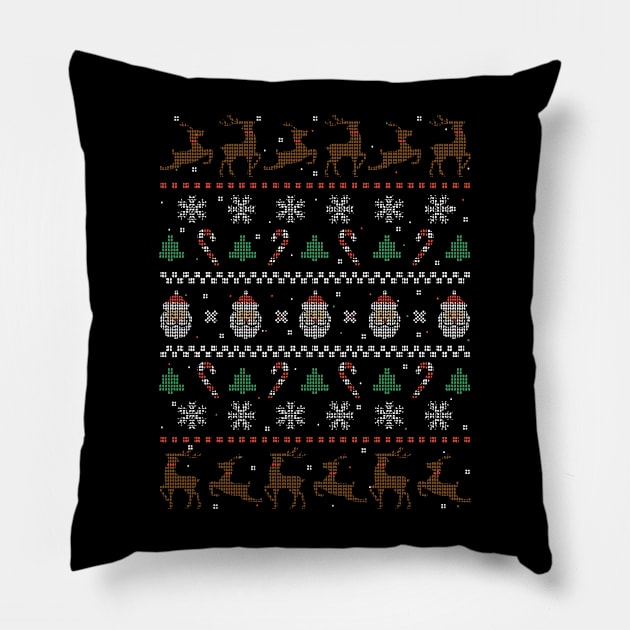 ugly christmas Pillow by mikevdv2001