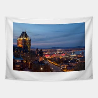 Quebec City Lights Tapestry