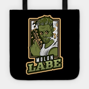 The Smoking Man With A Gun Tote