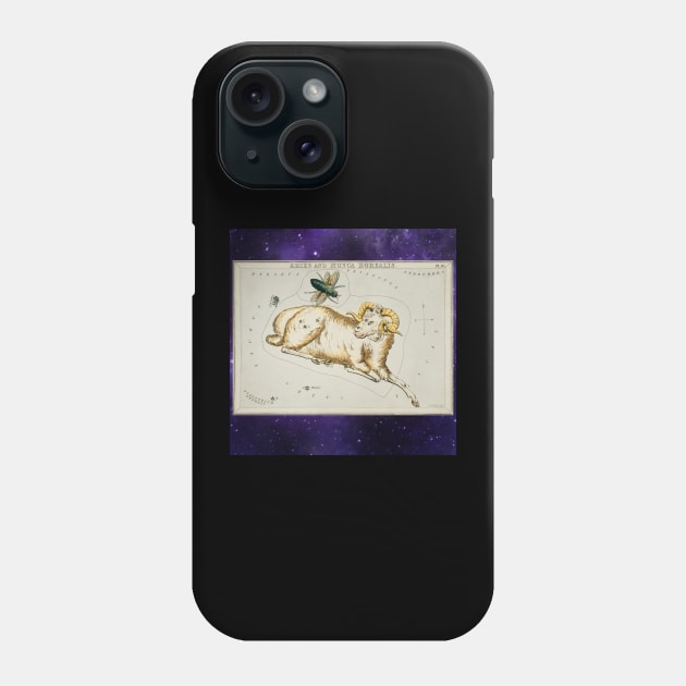 Aries, and Musca Borealis. Phone Case by Rosettemusicandguitar