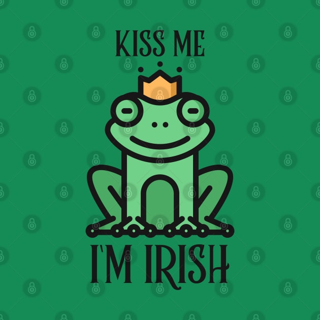 Kiss Me I'm Irish Frog by Etopix