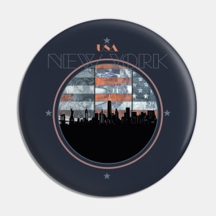 new york skyline Pin