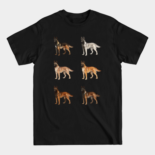 Belgian Malinois Police Dog Dogs Puppy Puppies Pet Pets Animal Animals Shepherd Shepherds Doberman Dobermann Tervuren Laekenois Groenendael Bohemian Shiloh Alsatian Wolf Fox Coyote - Malinois - T-Shirt