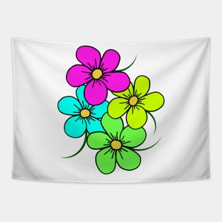 colorful blooming flower, flowery, floral pattern Tapestry