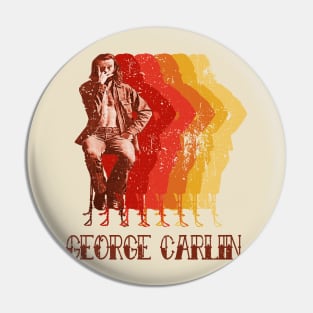 George Carlin Retro Pin