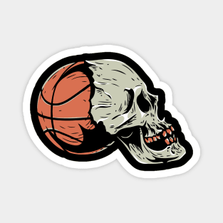 Basketball Skull Magnet