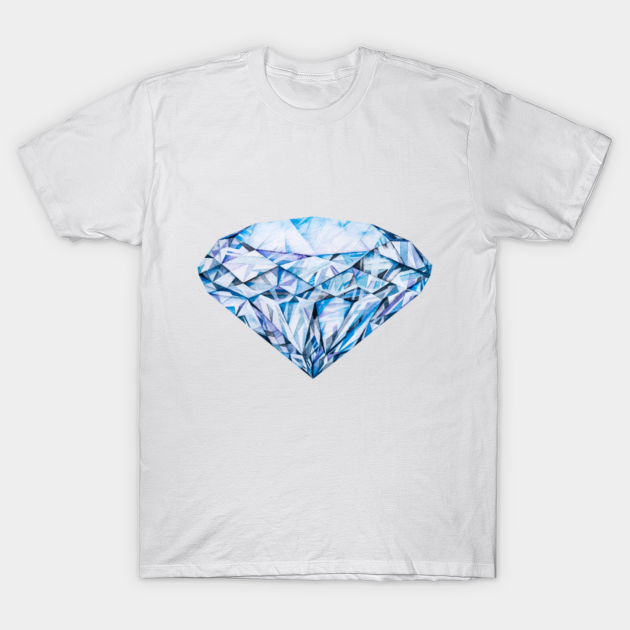 Discover Watercolor diamond crystal gem - Diamond - T-Shirt