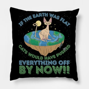 If The Earth Was Flat Cats Would Have Pushed Pillow