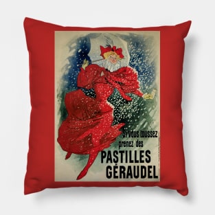 Pastilles Geraudel by Jules Chéret Pillow