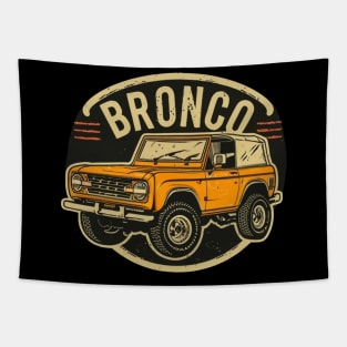 Retro 1987-1991 Ford Bronco w/Tires Tapestry
