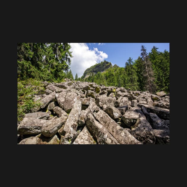 Mountain landscape with Detunatele by naturalis