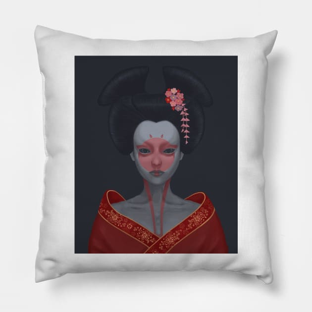 Geisha Pillow by ezzznot