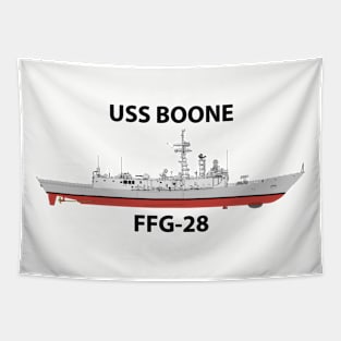 USS BOONE - FFG-28 OH PERRY Tapestry