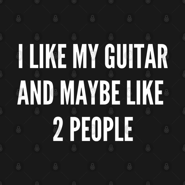 I Like My Guitar And Maybe Like 2 People by Acoustic Apparel