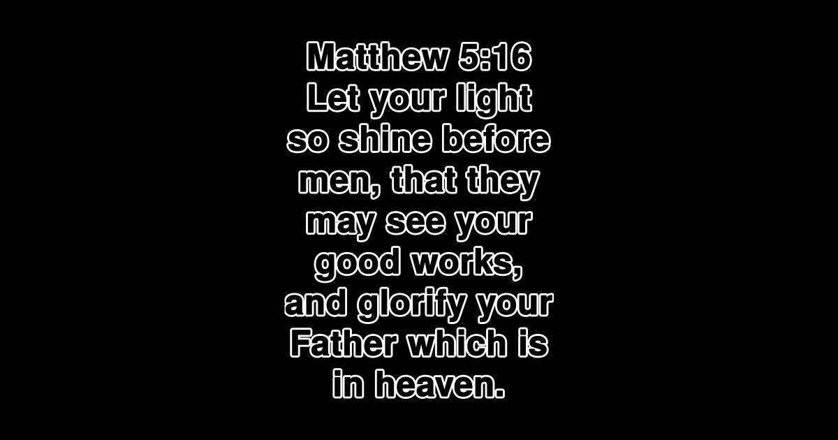 matthew 5 16 king james version