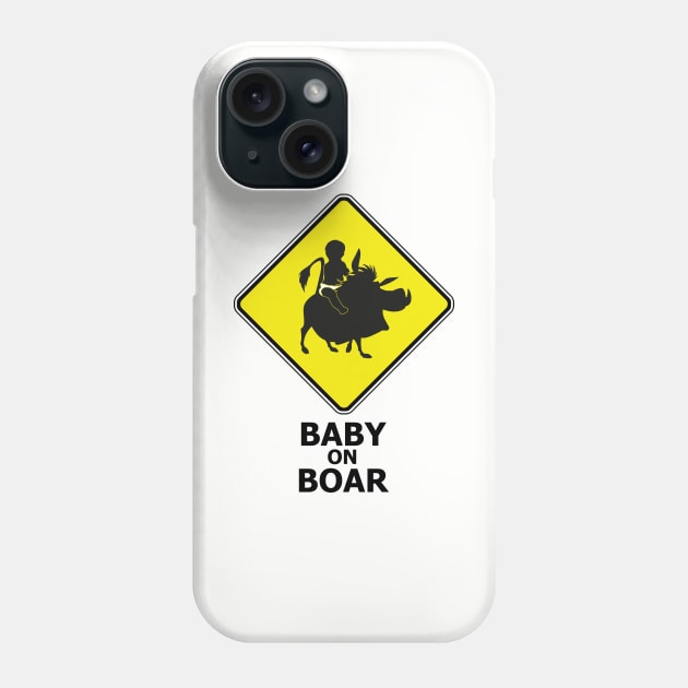 Baby on Boar Phone Case by Xieghu