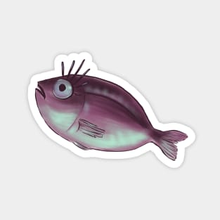 Funny Fish With Fancy Eyelashes Magnet