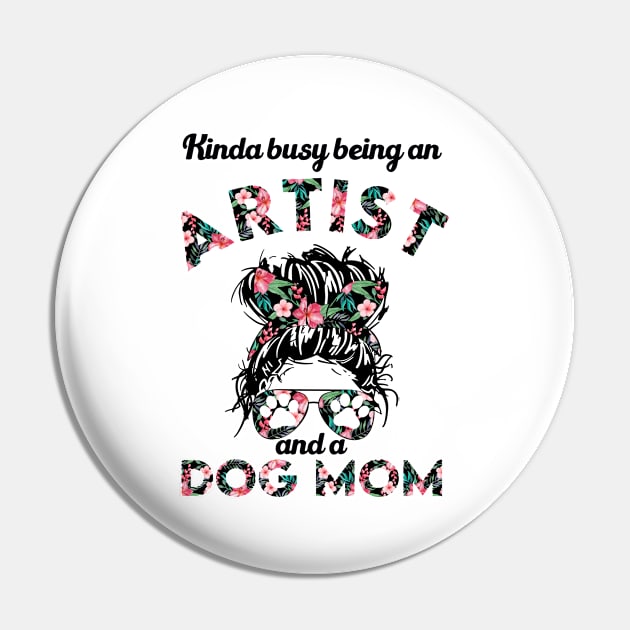 Artist woman and dog mom . Perfect present for mother dad friend him or her Pin by SerenityByAlex