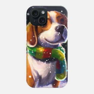 Cute Beagle Drawing Phone Case