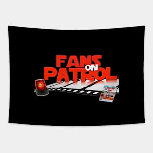 Fans on Patrol Logo Tapestry