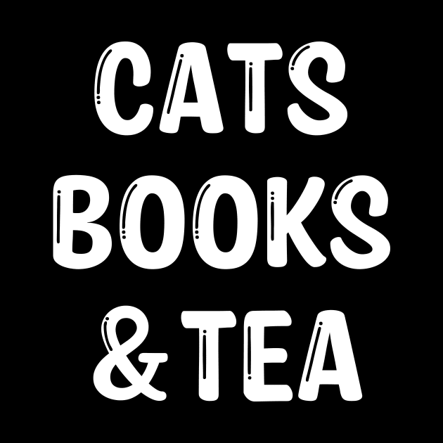 Cats Books & Tea by YiannisTees