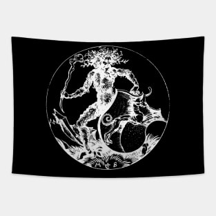 Greenman or Wild Man Tapestry