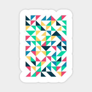 Creative Geometric Colourful Triangle Pattern #8 Magnet