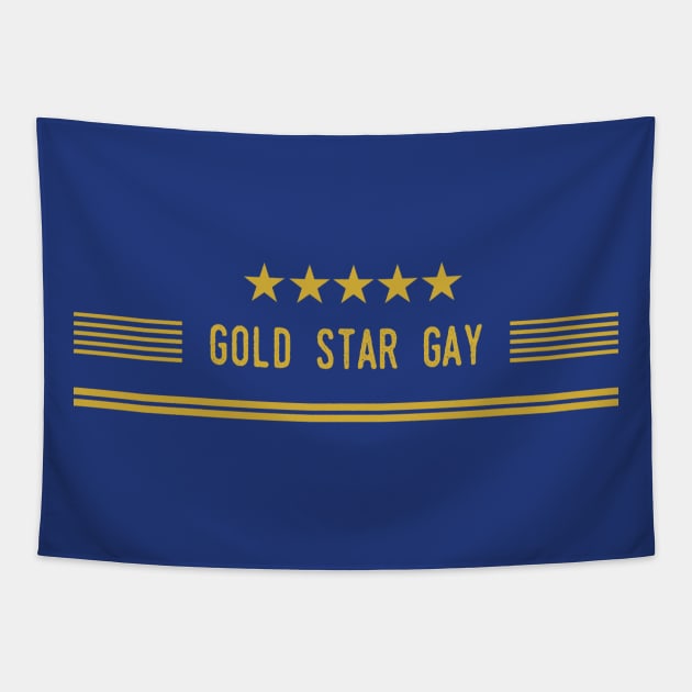 Gold Star Gay Tapestry by JasonLloyd