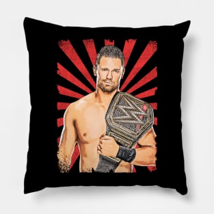 The Miz Wrestling Vintage Fan Art Pillow