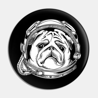 Space pug Pin