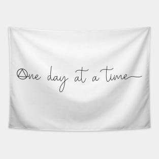 One Day At A Time AA Symbol Tapestry