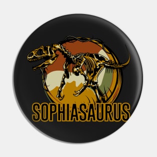 Sophiasaurus Sophia Dinosaur T-Rex Pin