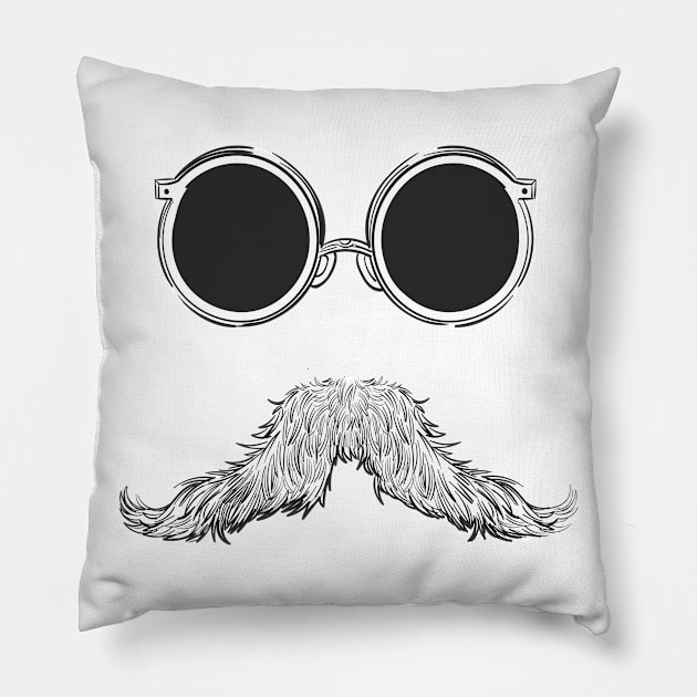 mostache Pillow by Ham.x