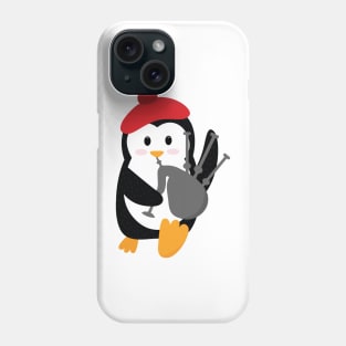 Penguin the Scottish Bagpipes Player  National Tartan Day Phone Case