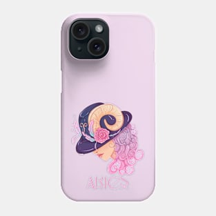 Aries Zodiac Sign Beautiful Girl Phone Case