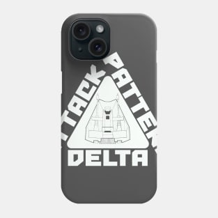 Attack Pattern Delta - white Phone Case