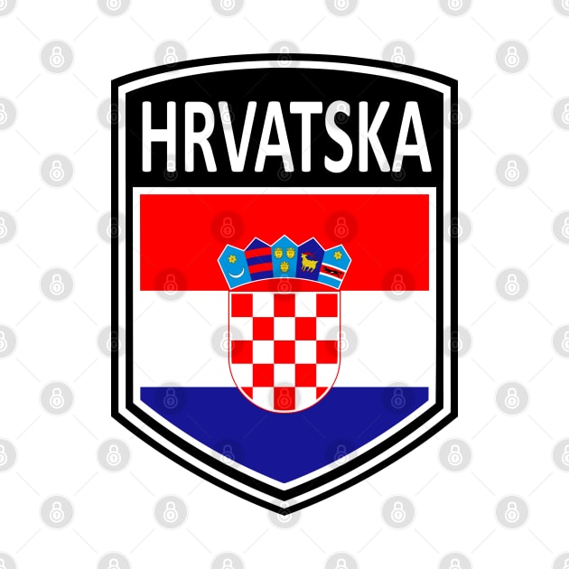 Flag Shield - Hrvatska by Taylor'd Designs