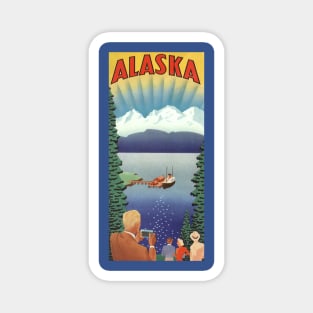 Vintage Travel Poster from Alaska Magnet