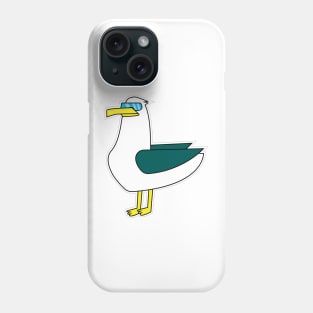 Cool seagull, bird, sea Phone Case