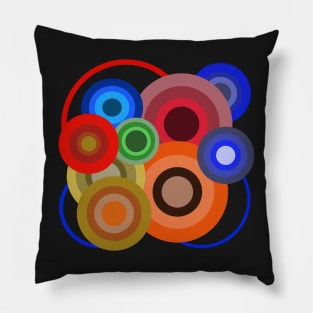 circle based design pattern Pillow