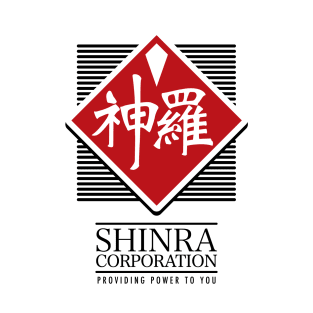 Final Fantasy VII Shinra Corp T-Shirt - Inspired by FF7 Corporation by Rev-Level T-Shirt