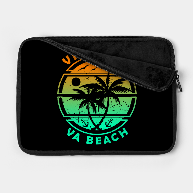 Discover Ship Anchor - Summer - Virginia Beach - Laptop Case