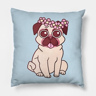 Make Pug Not War Pillow