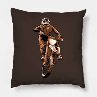 Motocross Rider Pillow