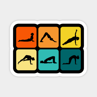 Retro Pilates - Pilates Lover - Pilates Poses Magnet