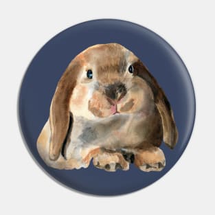 Fluffy bunny Pin