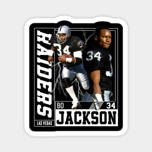 Bo Jackson Bo Knows Signature Vintage Legend Baseball Football Bootleg Rap Graphic Style Magnet