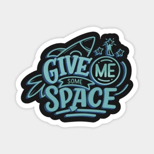 Space Geek Funny Typography Magnet