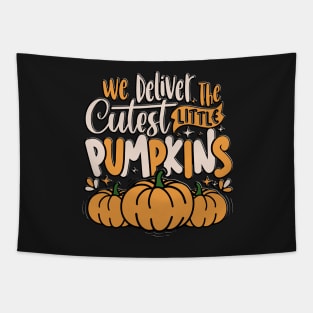 Funny Cutest Pumpkin Labor Halloween Tapestry